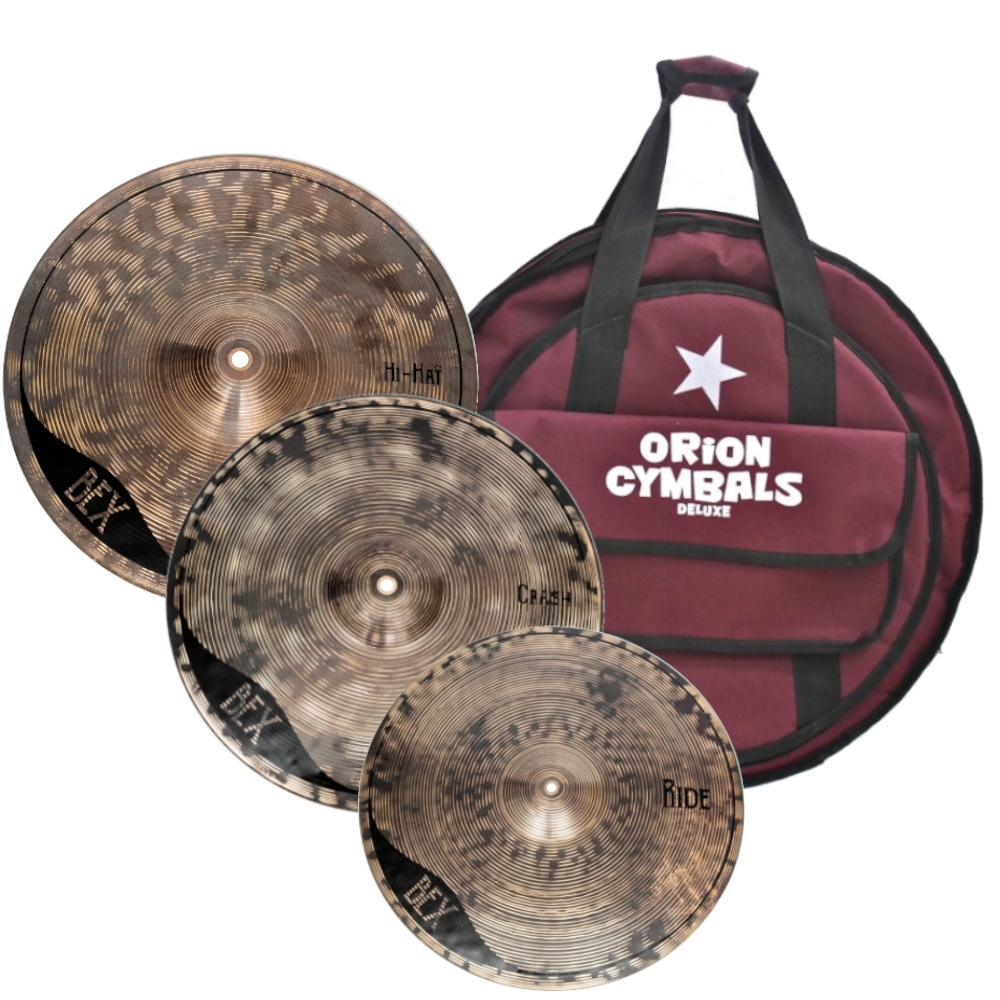 Kit Pratos Orion BX01 HiHat Crash Ride 20 Bag Schumann