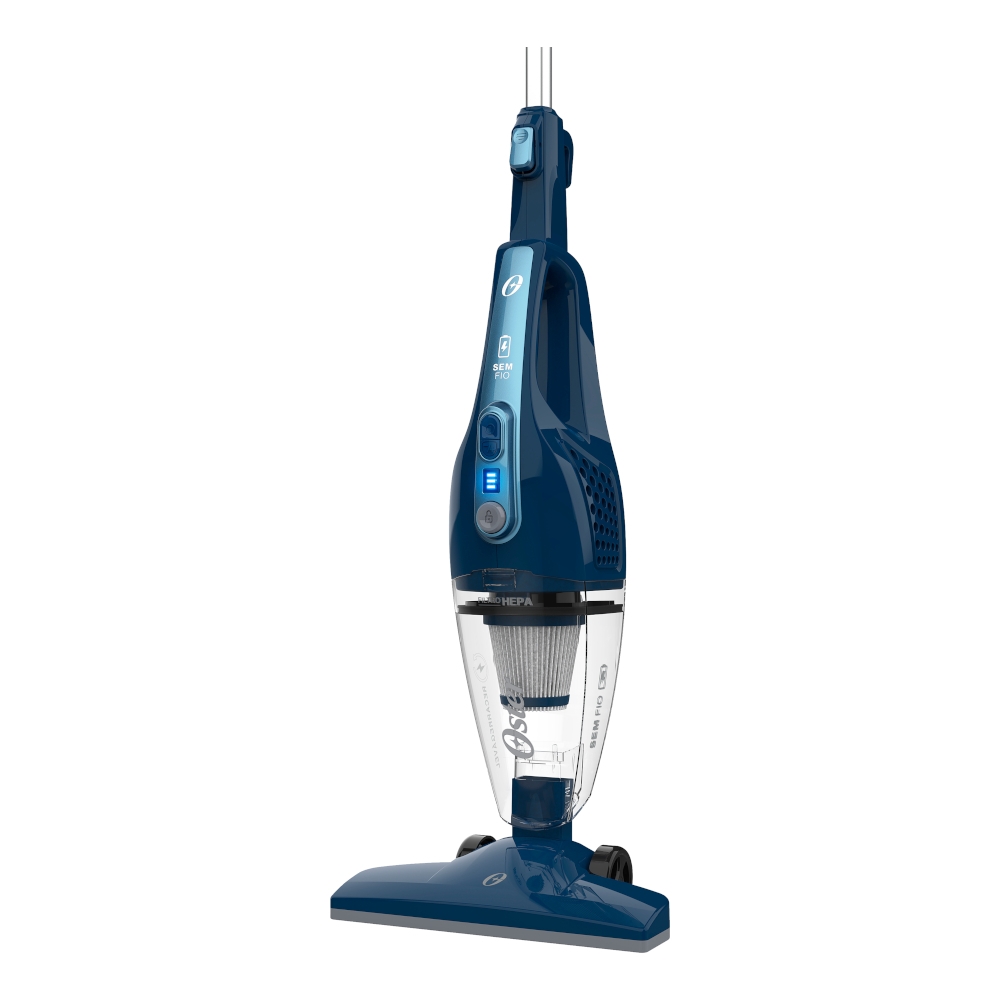 Aspirador de Pó Vertical Sem Fio Oster Blue 3 em 1 Biv Multisom