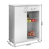 Balcão com Fruteira 1 Portas 1 Gaveta 2 Cestos Notável Belize New