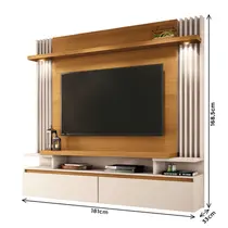 Estante Home para TV até 55 Polegadas 1,81m com LED HB Móveis Cosmo