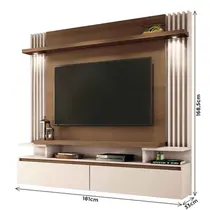 Estante Home para TV até 55 Polegadas 1,81m com LED HB Móveis Cosmo