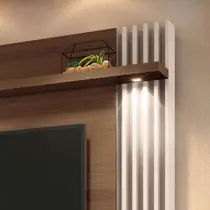 Estante Home para TV até 55 Polegadas 1,81m com LED HB Móveis Cosmo
