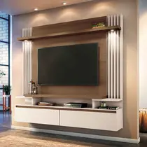 Estante Home para TV até 55 Polegadas 1,81m com LED HB Móveis Cosmo