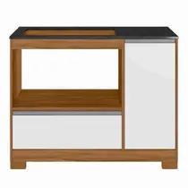 Balcão para Cooktop 1 Porta 1 Gaveta Notável NT3050