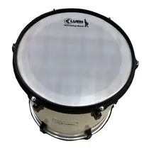 Surdo Marcial Luen 14”x14” de Pele Leitosa com Colete - Branco/Preto