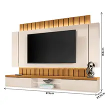 Estante Home para TV 70 Polegadas 2,2m com LED HB Móveis Illusion 2.2