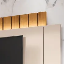Estante Home para TV 70 Polegadas 2,2m com LED HB Móveis Illusion 2.2