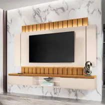 Estante Home para TV 70 Polegadas 2,2m com LED HB Móveis Illusion 2.2