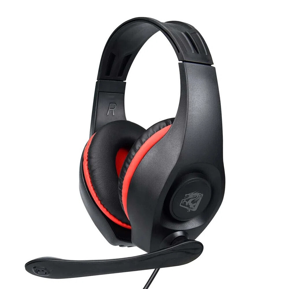 Headset Gamer Elg Orochi Usb Preto E Vermelho Multisom