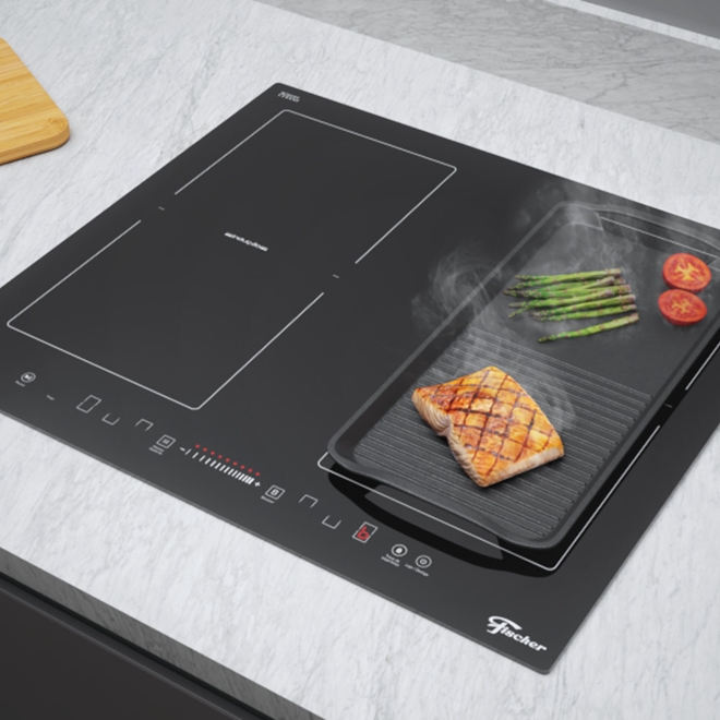 Cooktop 4 Bocas de Indução Fischer Smartzone Touch Scr Schumann
