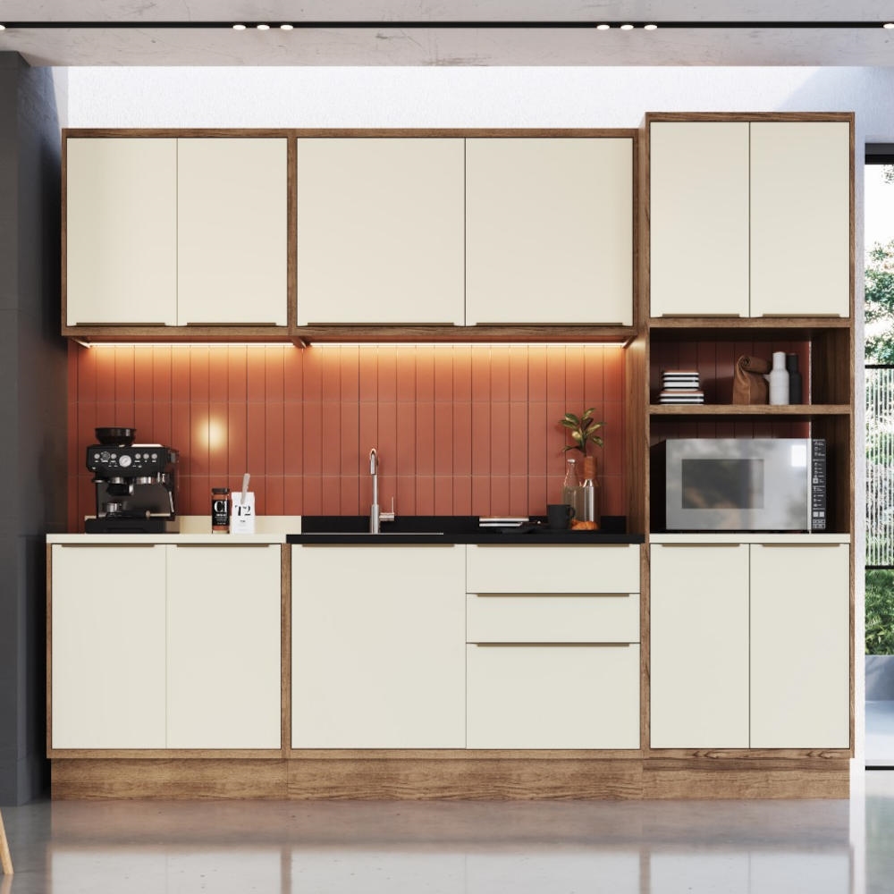 Cozinha Completa 11 Portas 3 Gavetas Edez Ten | Schumann