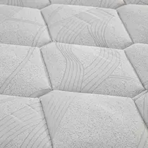 Colchão Queen Molas Ensacadas Herval C1634 158x198x28cm - Branco/Preto