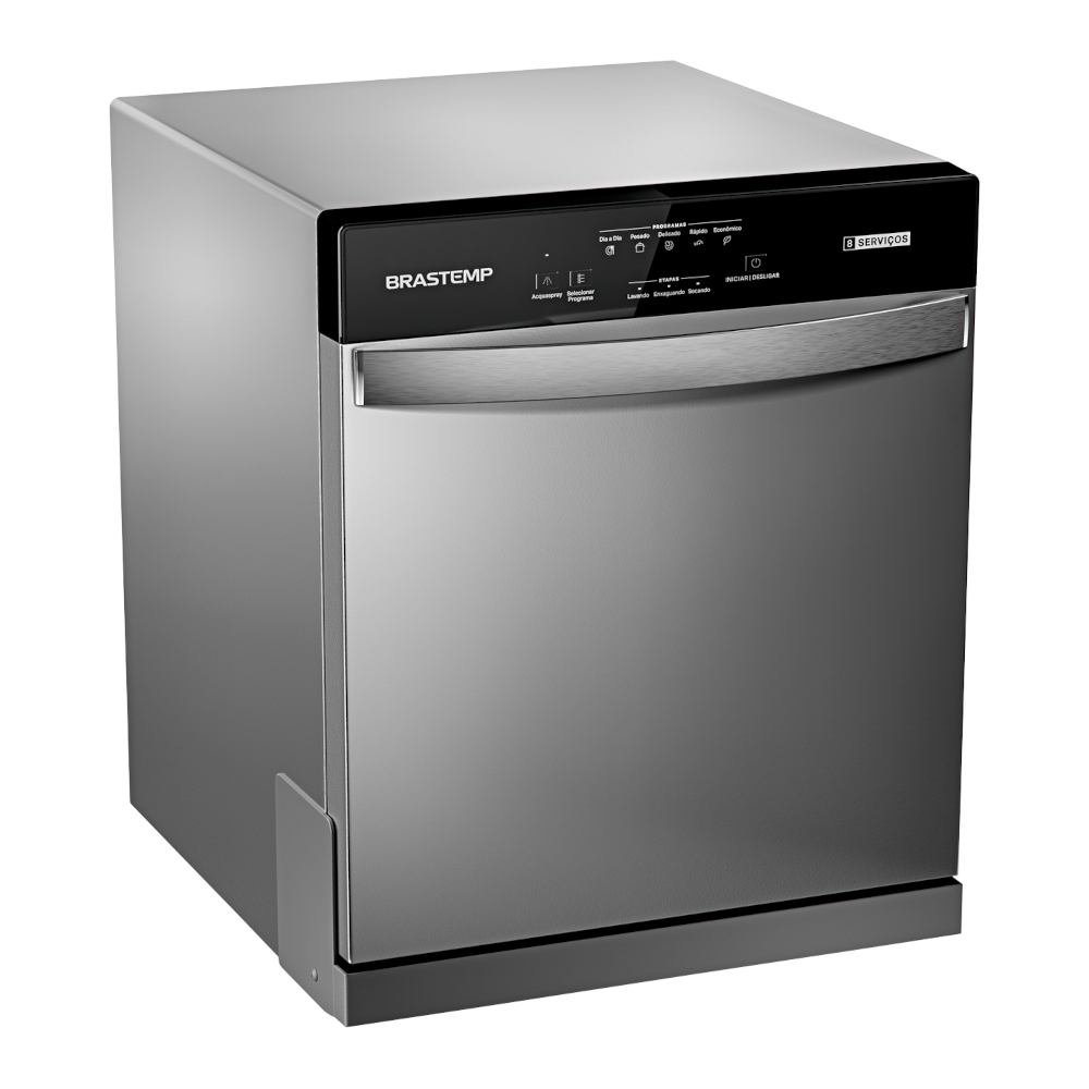 Lava Louças Brastemp 8 Serviços BLF08BS Prata Schumann