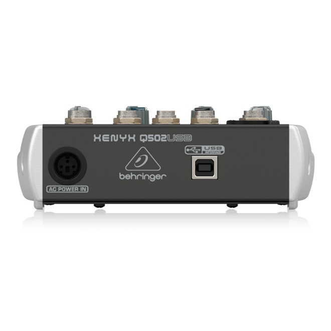 Mesa de Som Behringer Xenyx Q502USB 5 Canais Phantom P Multisom