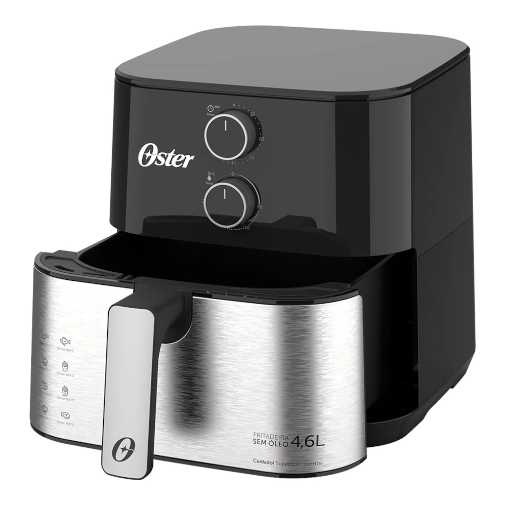 Fritadeira Air Fryer Oster OFRT520 4,6 Litros 1500W Pr Schumann