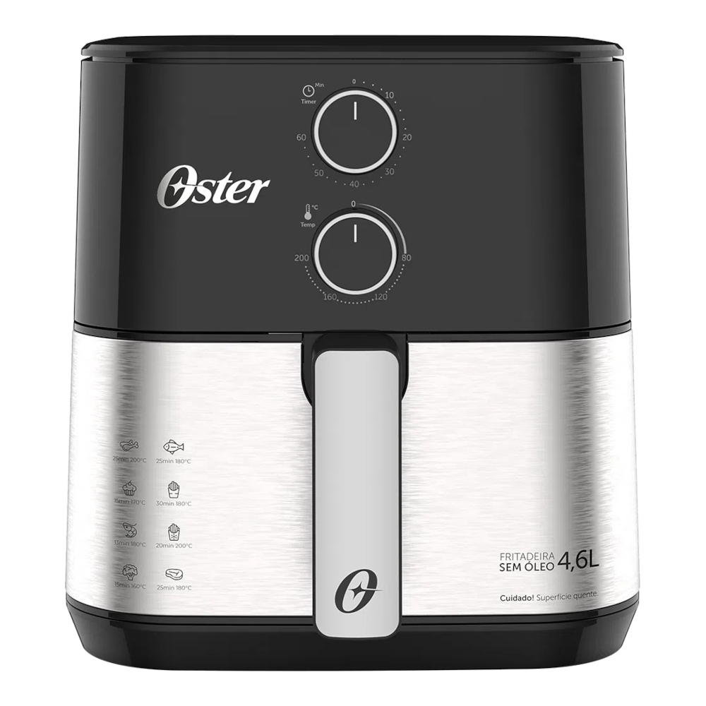 Fritadeira Air Fryer Oster OFRT520 4,6 Litros 1500W Pr | Schumann