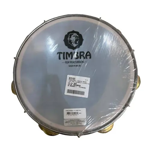 Pandeiro 10” Timbra 8628F com Pele Leitosa – Madeira