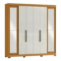 Guarda-Roupa Casal com Espelho 6 Portas 2 Gavetas MX Móveis Bogotá