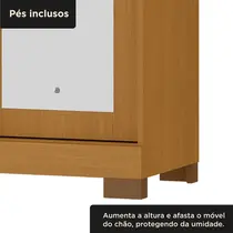 Guarda-Roupa Casal com Espelho 6 Portas 2 Gavetas MX Móveis Bogotá