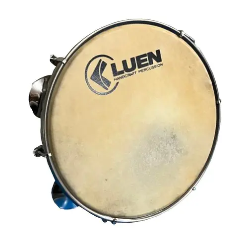 Pandeiro 10" Luen 40021 com Pele Animal - Pinho