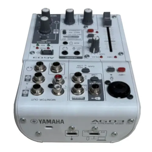 Mixer Yamaha AG03MK2 3 Canais Phantom Power Branco Biv | Schumann