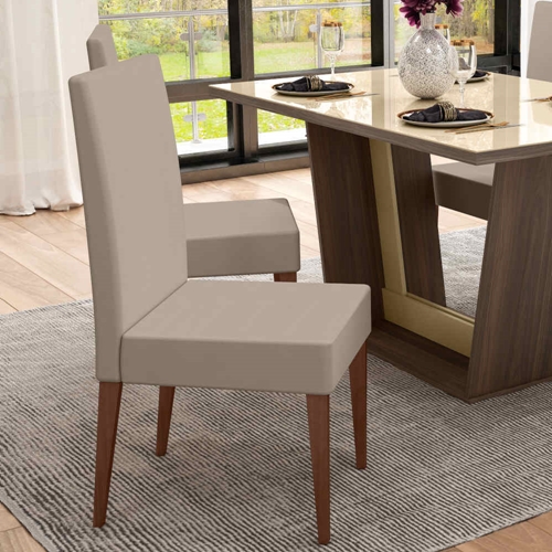 Conjunto Mesa de Jantar Madetal Paris com 4 Cad Texas