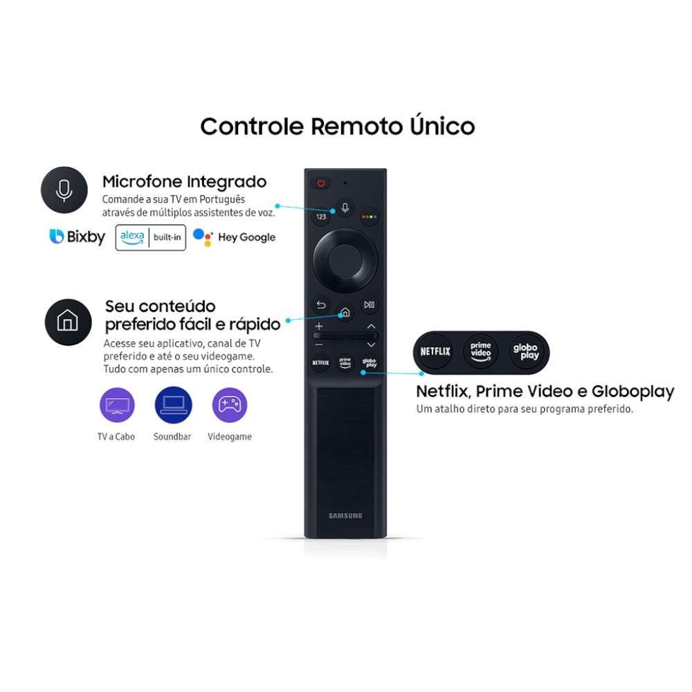 Smart TV 75" Samsung LED UHD UN75AU7700GXZD Dolby Plus | Schumann