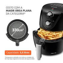 Fritadeira Air Fryer Mondial New Pratic AF-31 3,5 Litros 1500W Preto