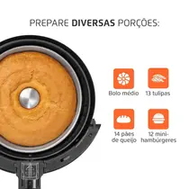 Fritadeira Air Fryer Mondial New Pratic AF-31 3,5 Litros 1500W Preto