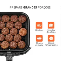 Fritadeira Air Fryer Mondial AFN-50-BI 5 Litros 1900W Preto