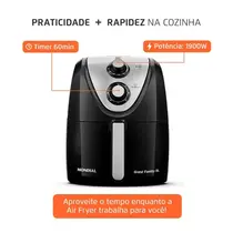 Fritadeira Air Fryer Mondial AFN-50-BI 5 Litros 1900W Preto