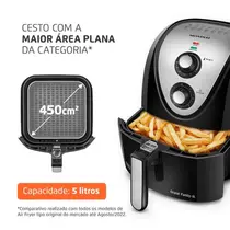 Fritadeira Air Fryer Mondial AFN-50-BI 5 Litros 1900W Preto