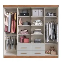 Guarda-Roupa Casal 8 Portas 4 Gavetas 100% MDF Doripel Las Vegas