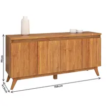 Buffet 4 Portas 156cm Viero Flip