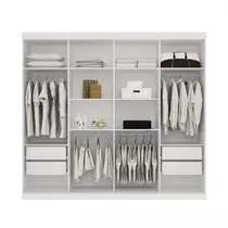 Guarda-Roupa Casal 8 Portas e 4 Gavetas Santos Andirá Havana Master Vip