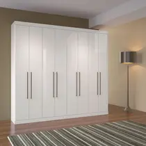 Guarda-Roupa Casal 8 Portas e 4 Gavetas Santos Andirá Havana Master Vip
