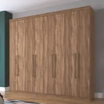 Guarda-Roupa Casal 8 Portas e 4 Gavetas Santos Andirá Havana Master Vip