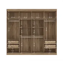 Guarda-Roupa Casal 8 Portas e 4 Gavetas Santos Andirá Havana Master Vip