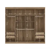 Guarda-Roupa Casal 8 Portas e 4 Gavetas Santos Andirá Havana Master Vip