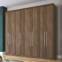 Guarda-Roupa Casal 8 Portas e 4 Gavetas Santos Andirá Havana Master Vip