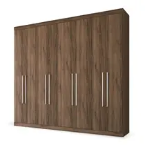 Guarda-Roupa Casal 8 Portas e 4 Gavetas Santos Andirá Havana Master Vip