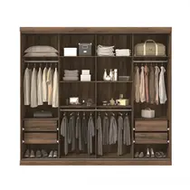 Guarda-Roupa Casal 8 Portas e 4 Gavetas Santos Andirá Havana Master Vip