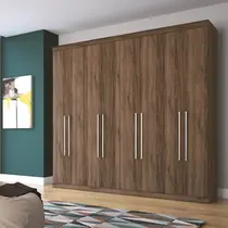 Guarda-Roupa Casal 8 Portas e 4 Gavetas Santos Andirá Havana Master Vip