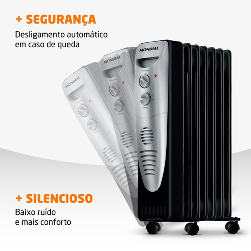 Aquecedor de Baixo Consumo, 1500W, 2 Modos