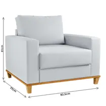 Poltrona Linho Viero Prada