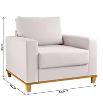 Poltrona Linho Viero Prada