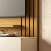 Estante Home para TV até 65 Polegadas 1,5m 2 Portas e 2 Prateleiras Colibri Juriti