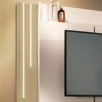 Estante Home para TV até 75 Polegadas 2,4m 1 Porta 2 Gavetas HB Móveis Montane