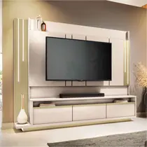 Estante Home para TV até 75 Polegadas 2,4m 1 Porta 2 Gavetas HB Móveis Montane