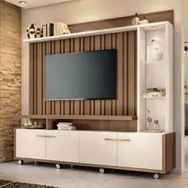 Estante Home para TV até 60 Polegadas 2m 4 Portas e 3 Prateleiras HB Móveis Titan